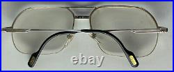 Vintage Cartier Orsay glasses frames gold silver 22K sunglasses Santos trinity