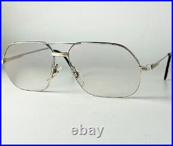 Vintage Cartier Orsay glasses frames gold silver 22K sunglasses Santos trinity