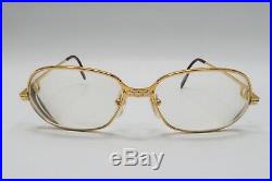 Vintage Cartier Panthere 1989 GOLD Rx Eyeglasses Frames 5415 Louis santos A518