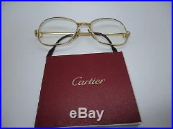 Vintage Cartier Panthere Eyeglasses Frame 22ct Gold Finish 54-17 c1989