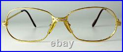 Vintage Cartier Panthere G. M. Glasses frames gold silver 22K sunglasses Santos