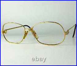 Vintage Cartier Panthere G. M. Glasses frames gold silver 22K sunglasses Santos