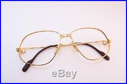 Vintage Cartier Paris 24K gold filled eyeglasses frames Serial 1213574 France