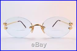 Vintage Cartier Paris 24K gold filled eyeglasses frames Serial 1677308 France