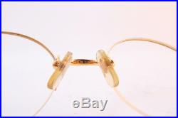 Vintage Cartier Paris 24K gold filled eyeglasses frames Size 45-20 135 France