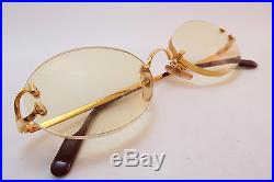 Vintage Cartier Paris eyeglasses frames 24K gold filled rimless serial 2236198