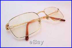 Vintage Cartier Paris eyeglasses frames 24K gold filled size 56-18 140 France