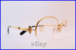 Vintage Cartier Paris eyeglasses frames NOS 24K gold filled sapphire France