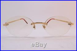 Vintage Cartier Paris eyeglasses frames TITANIUM rimless 20. 140 sl # 2879050