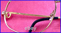 Vintage Cartier Romance Eyeglasses 18k 56-18mm 1499340 Made in France