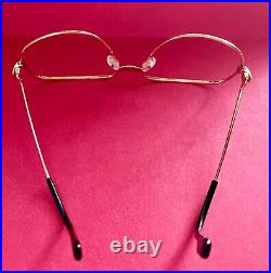 Vintage Cartier Romance Eyeglasses 18k 56-18mm 1499340 Made in France