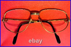 Vintage Cartier Romance Eyeglasses 18k 56-18mm 1499340 Made in France