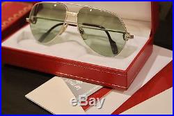 Vintage Cartier Santons Titanium Sunglasses New