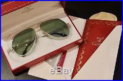 Vintage Cartier Santons Titanium Sunglasses New