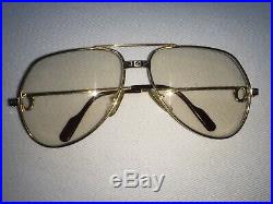 Vintage Cartier Santos Vendome Gold Aviator Eyeglass Frames