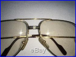 Vintage Cartier Santos Vendome Gold Aviator Eyeglass Frames