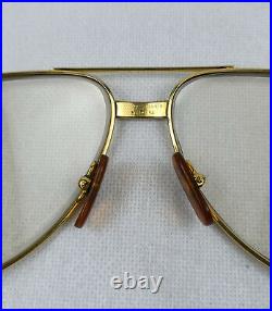 Vintage Cartier Sunglasses / Eyeglasses Aviator Santos Vendome 80s France Paris