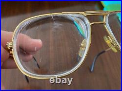 Vintage Cartier Tank Gold Sunglasses / Eyeglasses Frames Authentic 1988