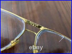 Vintage Cartier Tank Gold Sunglasses / Eyeglasses Frames Authentic 1988