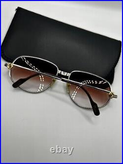 Vintage Cartier Trinity Romance glasses frames Platinum Sunglasses 1980s