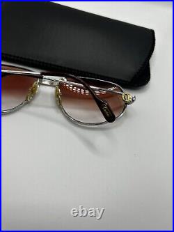 Vintage Cartier Trinity Romance glasses frames Platinum Sunglasses 1980s