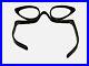 Vintage Cat Eye Flip Hinge Reading Glasses Black Eyeglasses Flip Down France