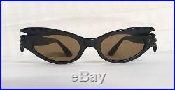 Vintage Cat Eye Sunglasses Eyeglass Frames Bat wing FRENCH NOS UNUSED Cateyes