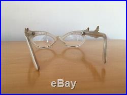 Vintage Cat Eye Womens Glasses Frames France Faux Mother Of Pearl FREE SHIP