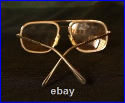 Vintage Cottet Frame Eyeglasses, Made in France, Silver Big Full Rim Metal, Rare