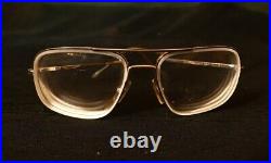 Vintage Cottet Frame Eyeglasses, Made in France, Silver Big Full Rim Metal, Rare