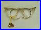 Vintage Crown Panto 1950 French Eye Glasses Crystal Clear New Deadstock Lunettes