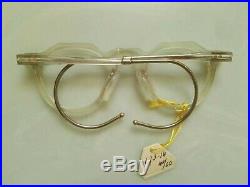 Vintage Crown Panto 1950 French Eye Glasses Crystal Clear New Deadstock Lunettes