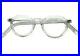 Vintage Crown Panto 1950 French Eye Glasses Crystal Clear New Old Lunettes NOS
