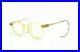 Vintage Crown Panto 1950 French Eye Glasses Crystal light yellow Lunettes