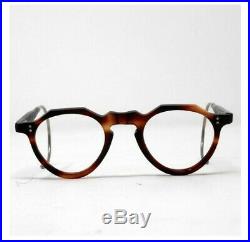 Vintage Crown Panto 1950 French Eye Glasses Tortoise Brown Lunettes eyeglasses