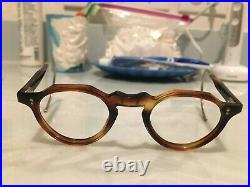Vintage Crown Panto 1950 French Eye Glasses Tortoise Brown Lunettes eyeglasses 9