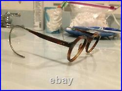 Vintage Crown Panto 1950 French Eye Glasses Tortoise Brown Lunettes eyeglasses 9