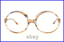 Vintage Deadstock 1970's Oversized Round Eyeglasses Frame France Leah