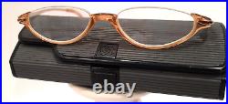 Vintage Diane Von Furstenberg DVF 1607 Eyeglasses Cat's Eye Gold Metal & Pink