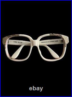 Vintage EMMANUELLE KHAN 8580 78 PP MADE IN FRANCE Snake Skin Frames 80s Glasses