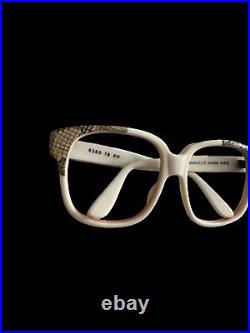 Vintage EMMANUELLE KHAN 8580 78 PP MADE IN FRANCE Snake Skin Frames 80s Glasses