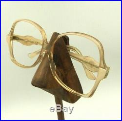 Vintage Emilio Pucci Nude Oversized Butterfly Sunglasses Eyeglasses France