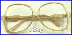 Vintage Emilio Pucci Nude Oversized Butterfly Sunglasses Eyeglasses France