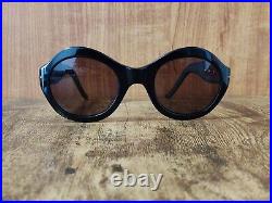 Vintage Emmanuelle Khanh Oversized Thick Acetate Eyeglasses Frame France #477