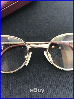 Vintage Eyeglasses Cartier Rivoli Gold Silver Woman Frame Sunglasses Vendome