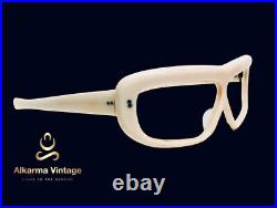 Vintage Eyeglasses Made In France Ivory Color Unknown Brand 1960S