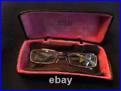Vintage Eyeglasses See 7548 Purple Hand Made In France Designer