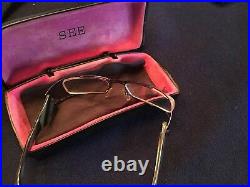 Vintage Eyeglasses See 7548 Purple Hand Made In France Designer