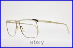 Vintage Eyewear ESSILOR 704-05 Oversize Frame Polished Silver Metal Eyeglasses