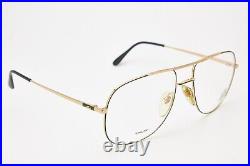 Vintage Eyewear LACOSTE 757 132 60 Pilot Gold/Green Frame Man Eyeglasses Luxury